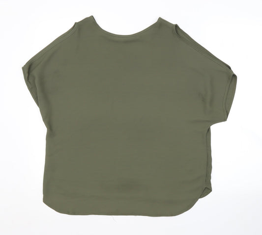 Peacocks Womens Green Basic Blouse Size 10