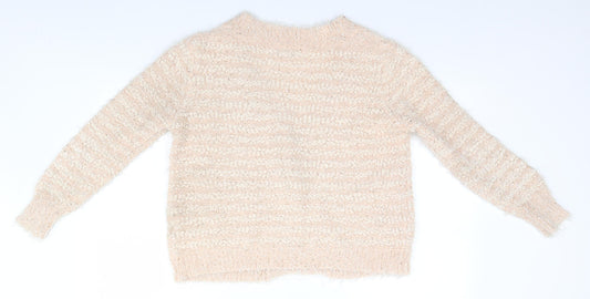 Preworn Womens Beige Cardigan Jumper Size L