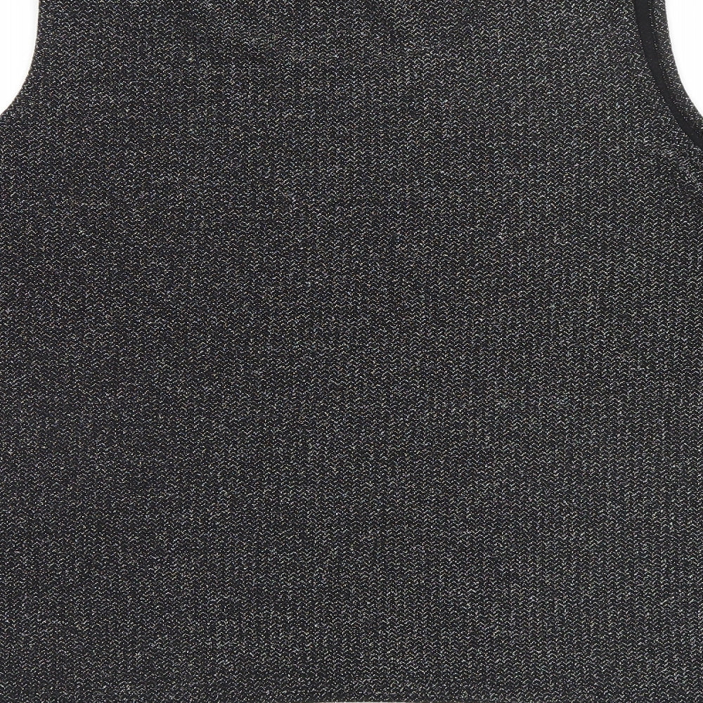 Glamorous Womens Silver Basic T-Shirt Size 22