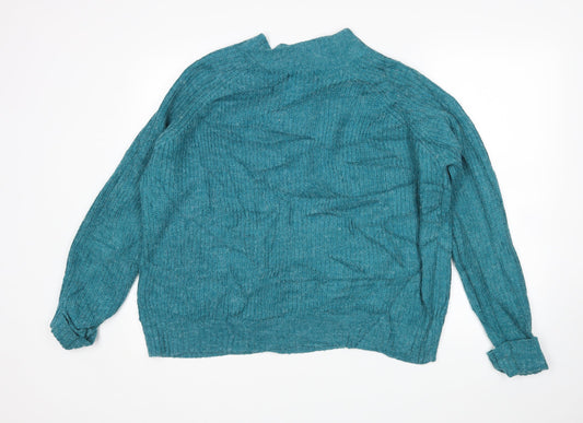 Papaya Womens Green Pullover Jumper Size L