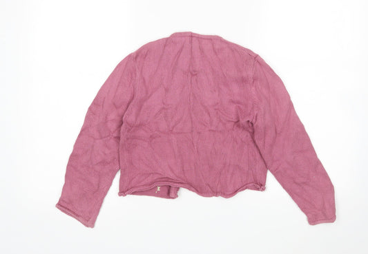 OKids Girls Pink Cardigan Jumper Size 8 Years