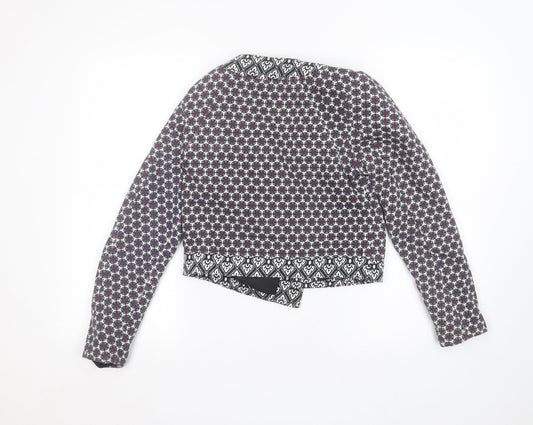 Atmosphere Womens White Floral Jacket Size 10