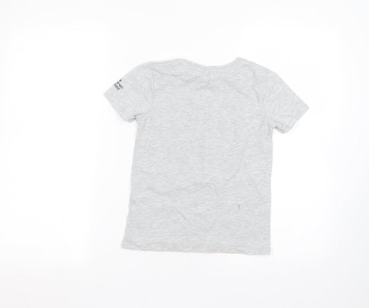George Boys Grey Basic T-Shirt Size 6-7 Years
