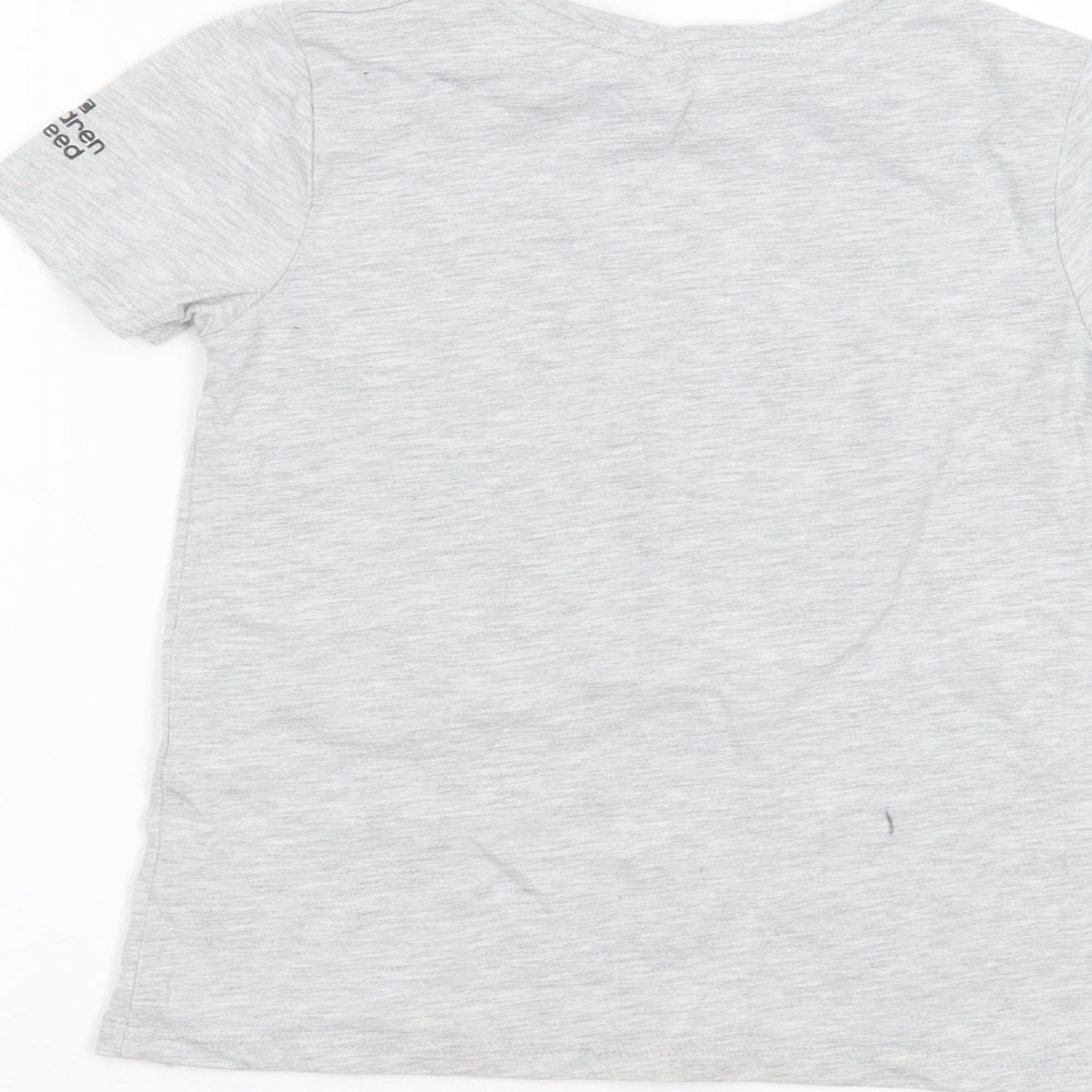 George Boys Grey Basic T-Shirt Size 6-7 Years