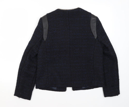 Soon Womens Blue Jacket Blazer Size 12