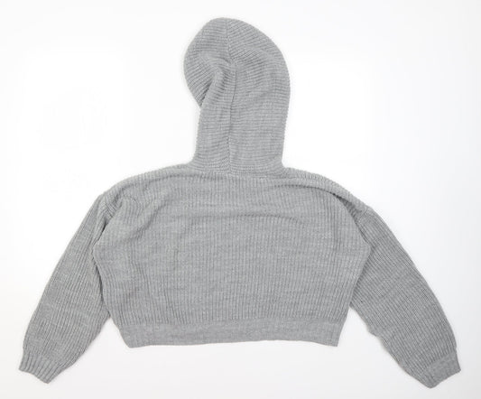 Select Womens Grey Pullover Hoodie Size XL