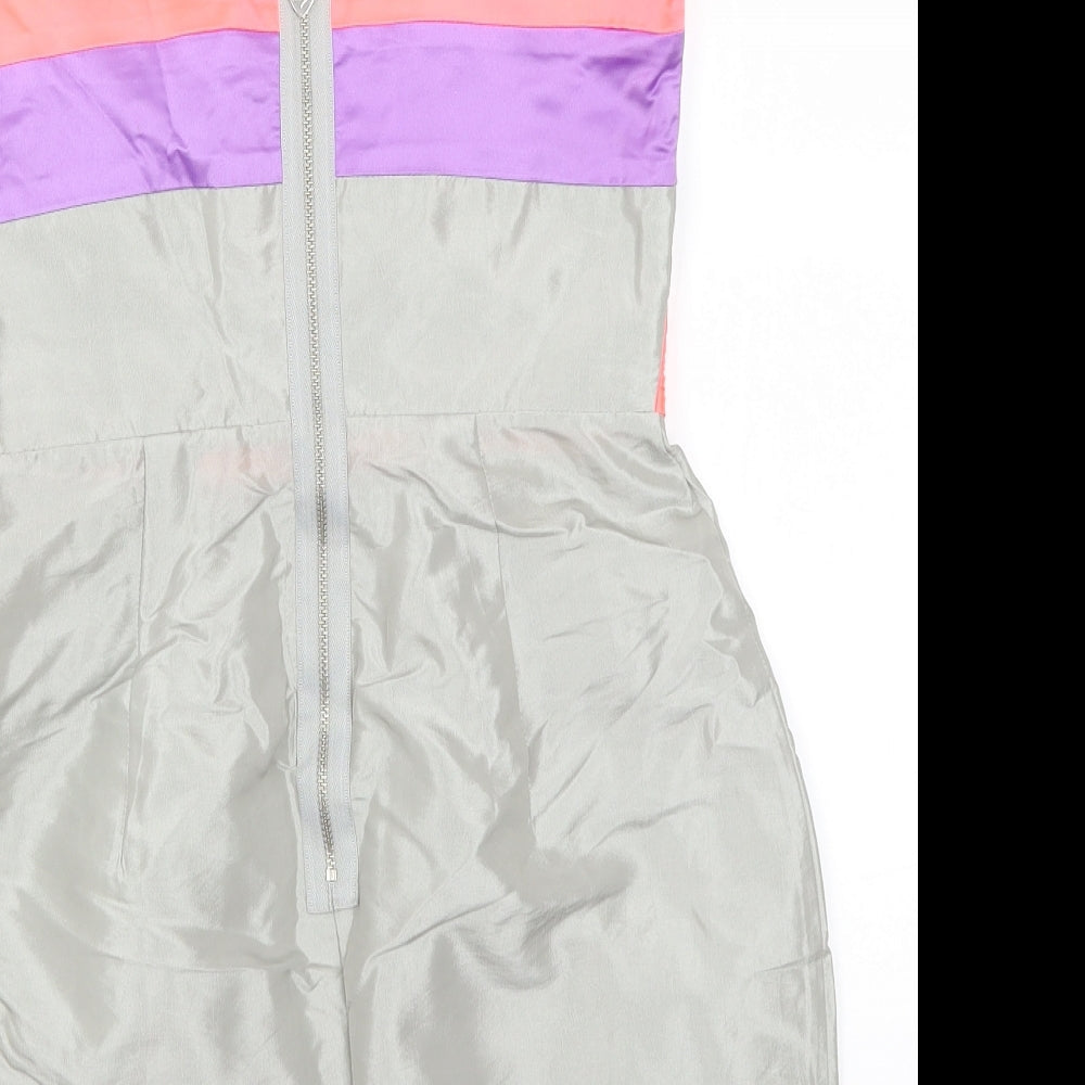 Lipsy Womens Grey Polyester Mini Size 10