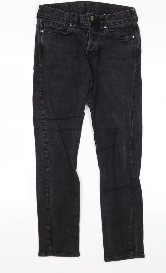 H&M Mens Black Cotton Skinny Jeans Size 30 in L27 in Regular