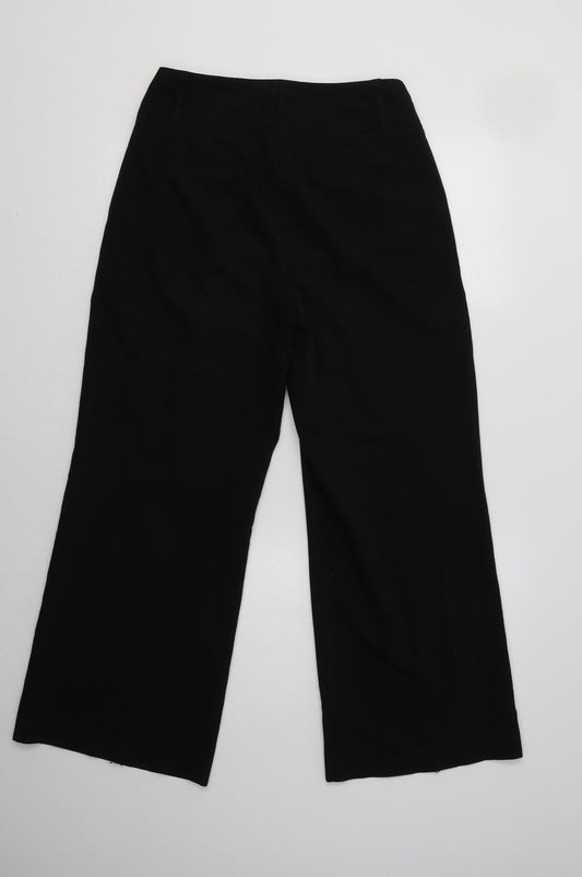 NEXT Womens Black Polyester Dress Pants Trousers Size 10 L29 in Regular