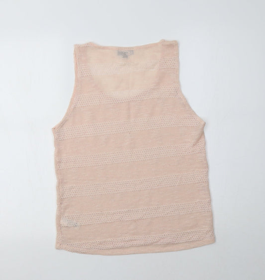 Topshop Womens Pink Polyester Basic Tank Size 12