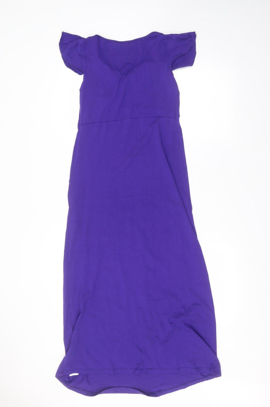 Red Herring Womens Purple Viscose A-Line Size 8
