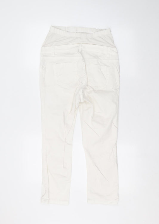 Debinhams Womens White Cotton Skinny Jeans Size 8 L23 in Regular