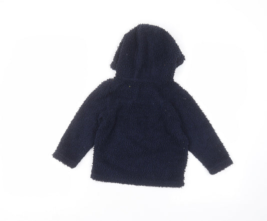 F&F Boys Blue Polyester Pullover Hoodie Size 2-3 Years