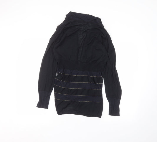 Per Una Womens Blue V-Neck Acrylic Cardigan Jumper Size 12