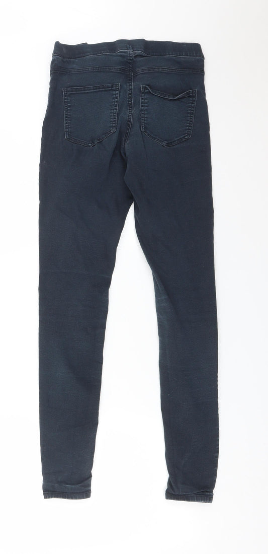 H&M Womens Blue Cotton Jegging Jeans Size 6 L28 in Regular