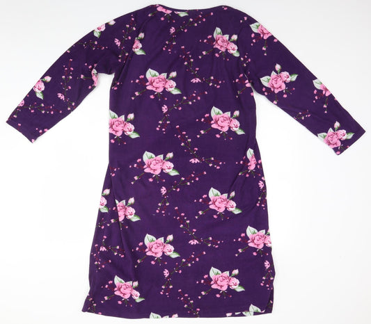 Arista Womens Blue Floral Top Dress Size 14
