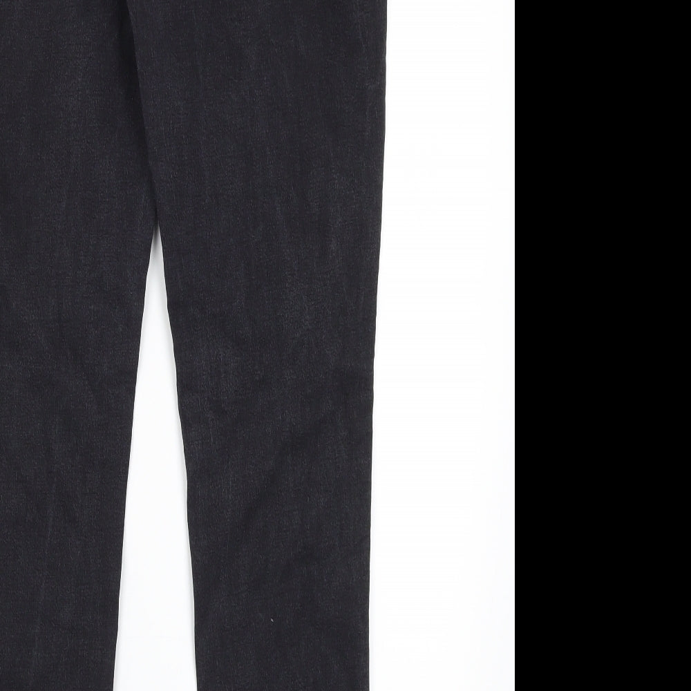 Authentic Denim Womens Grey Cotton Skinny Jeans Size 16 L29 in Regular