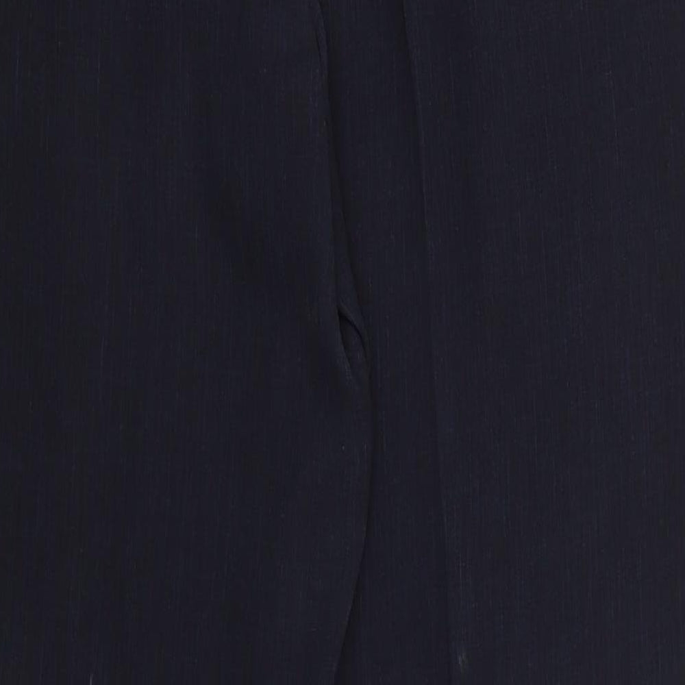 Taifun Womens Blue Polyester Trousers Size 14 L31 in Regular