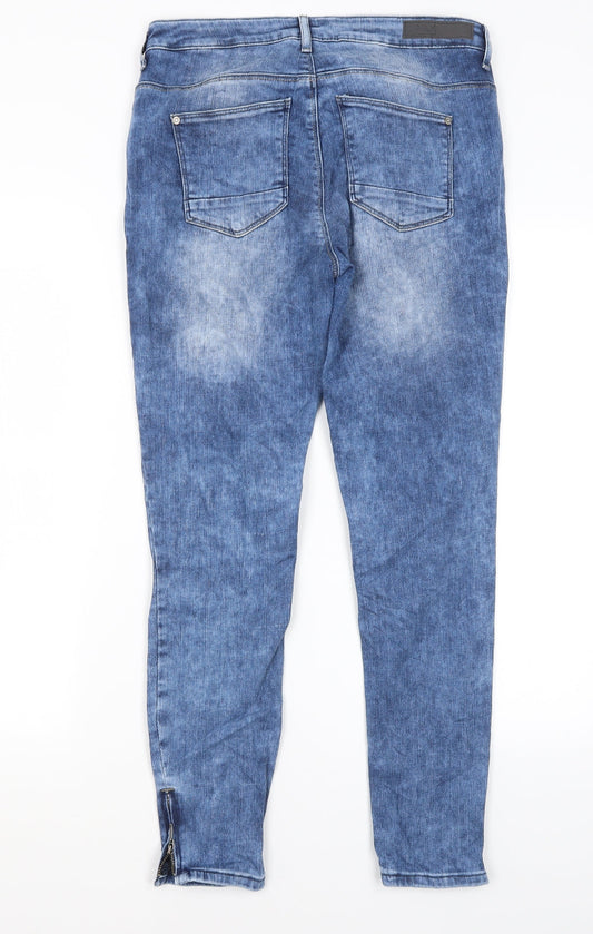 Only Womens Blue Cotton Skinny Jeans Size 31 in L27 in Regular