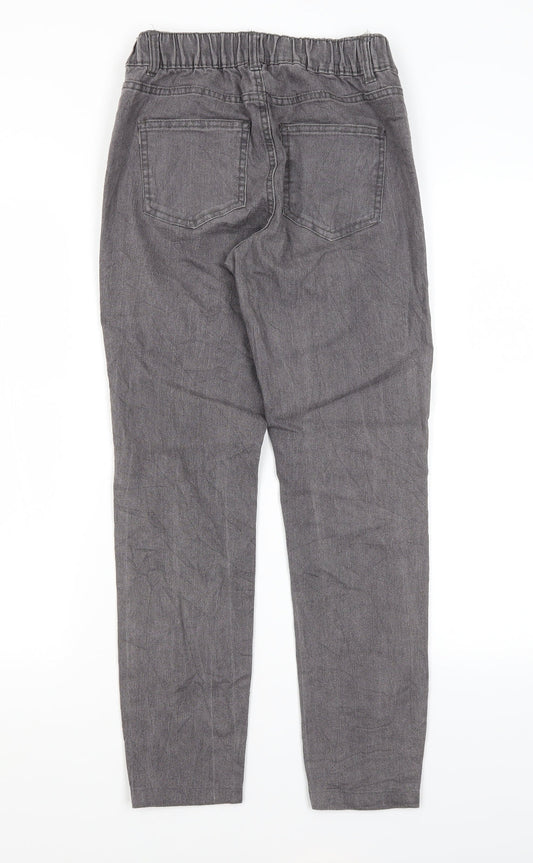 Janina Womens Grey Cotton Skinny Jeans Size 8 L27 in Regular