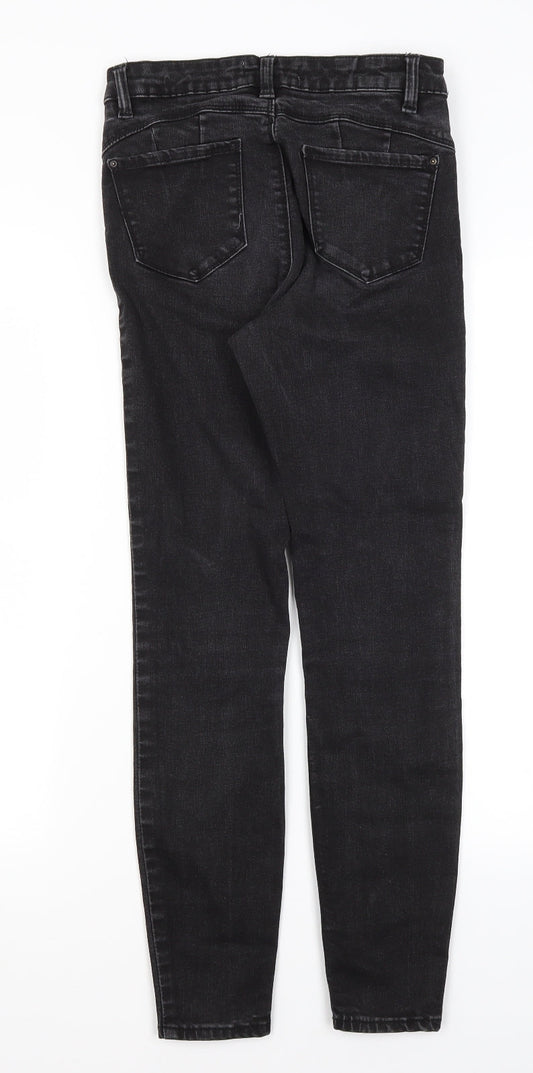 Denim Co Womens Black Cotton Skinny Jeans Size 10 L27 in Regular