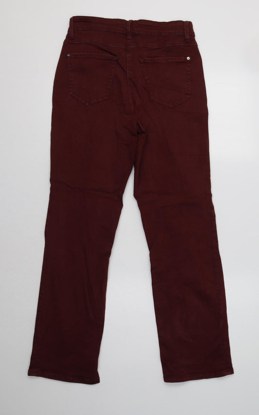 Mac Jeans Womens Purple Cotton Bootcut Jeans Size 10 L30 in Regular