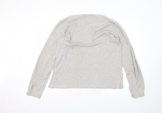 Peacocks Womens Grey Round Neck Cotton Pullover Jumper Size L