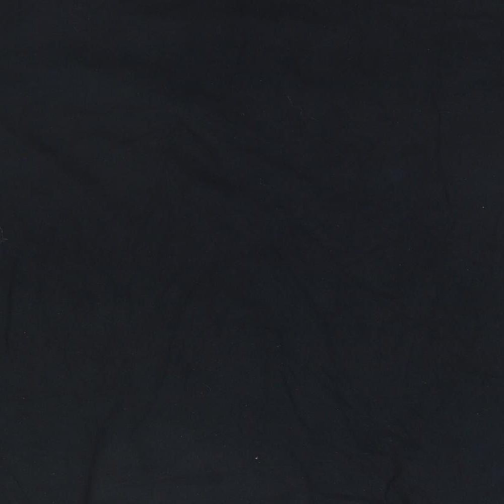 Gildan Mens Black Cotton T-Shirt Size M Round Neck - Clwyd & Gwynedd ACF