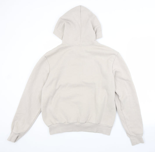 H&M Womens Grey Cotton Pullover Hoodie Size M