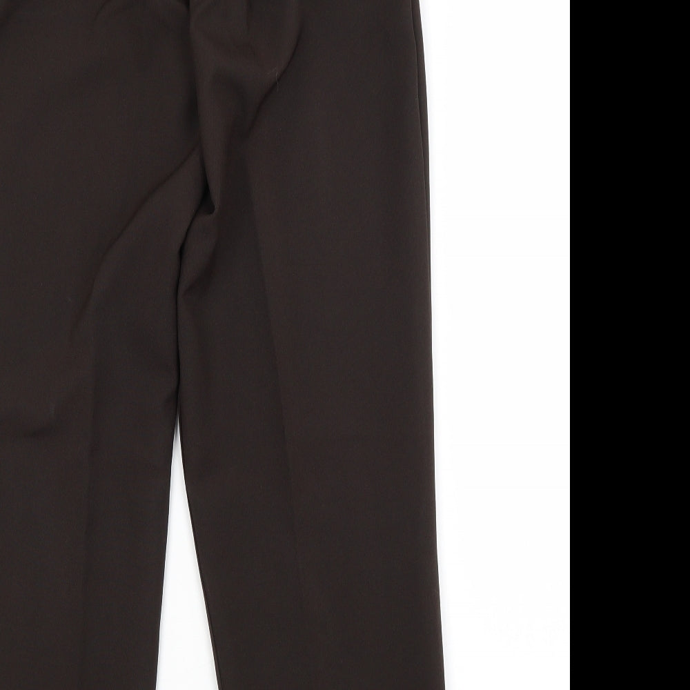 Preworn Womens Brown Trousers Size 10 L26 in Regular