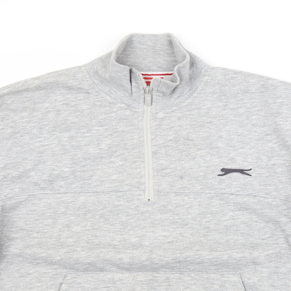 Slazenger Mens Grey Full Zip Sweatshirt Size S