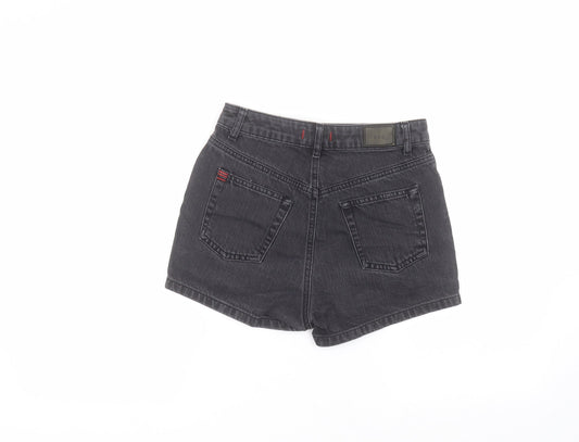 BDG Womens Black Cotton Hot Pants Shorts Size 26 in Regular