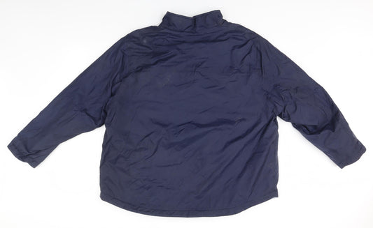 essence Womens Blue Rain Coat Coat