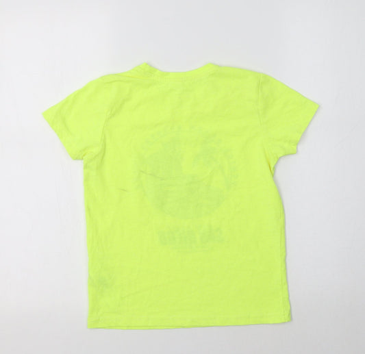 Primark Girls Yellow Polyester Basic T-Shirt Size 7-8 Years Crew Neck - San Diego