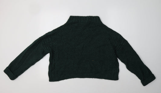 NEXT Womens Green Mock Neck Pullover Jumper Size M