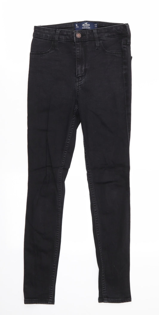 Hollister Mens Black  Cotton Skinny Jeans Size 25 in L27 in Regular