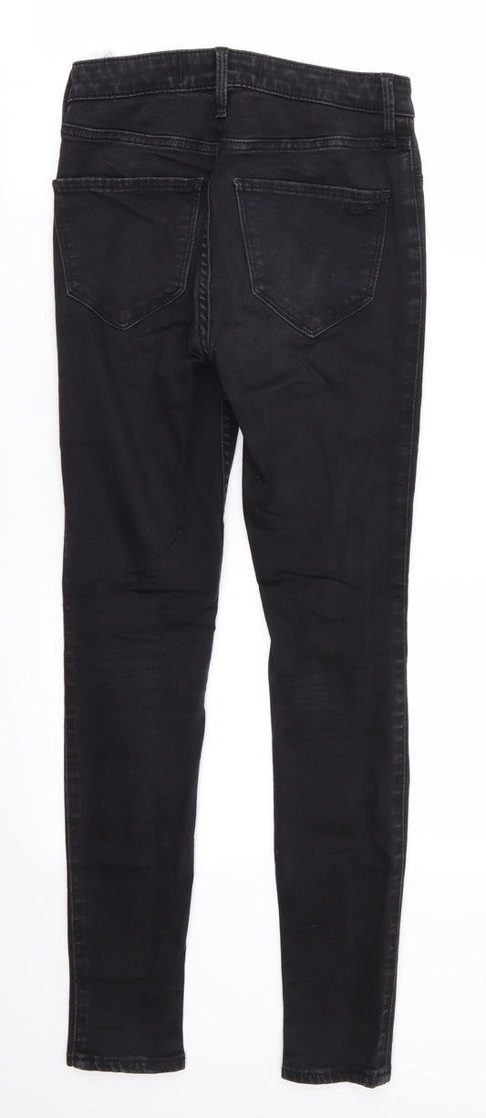 Hollister Mens Black  Cotton Skinny Jeans Size 25 in L27 in Regular