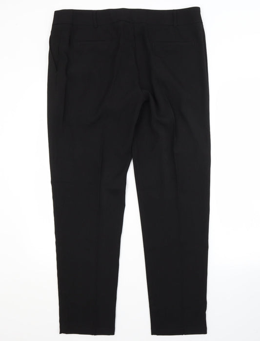 TOP SECRET Womens Black Trousers Size 16 L30 in Regular