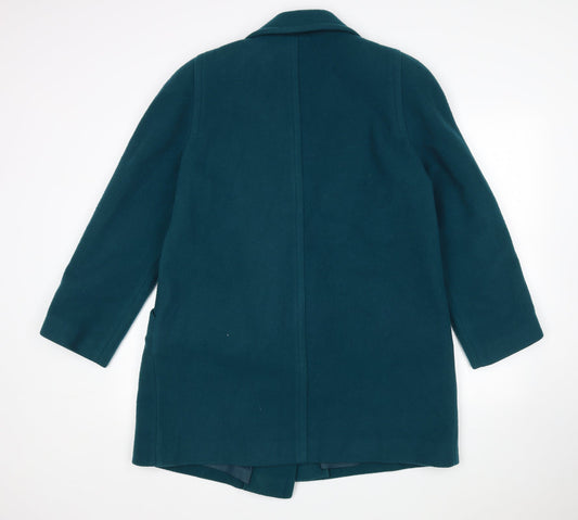 C&A Womens Green Overcoat Coat Size 14