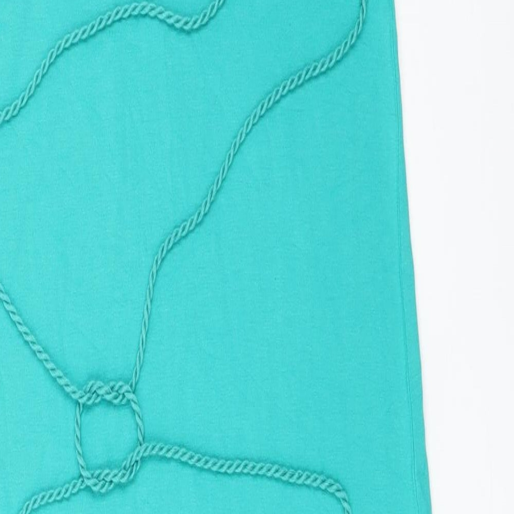 M&S Womens Green Viscose Maxi Size 8 V-Neck