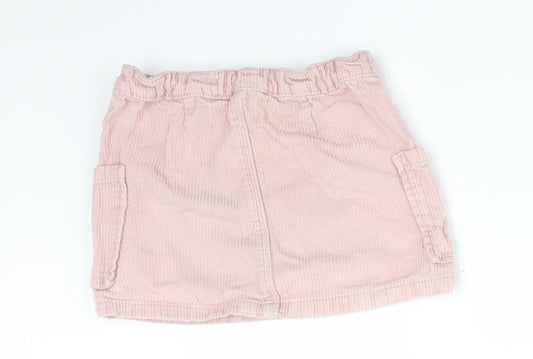 EVIE Girls Pink Cotton Straight & Pencil Skirt Size 4-5 Years Regular
