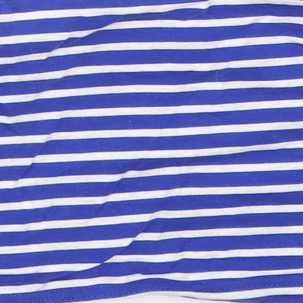 Blue Zoo Boys Multicoloured Striped Cotton Basic T-Shirt Size 0-3 Months Round Neck - FIRE ENGINE