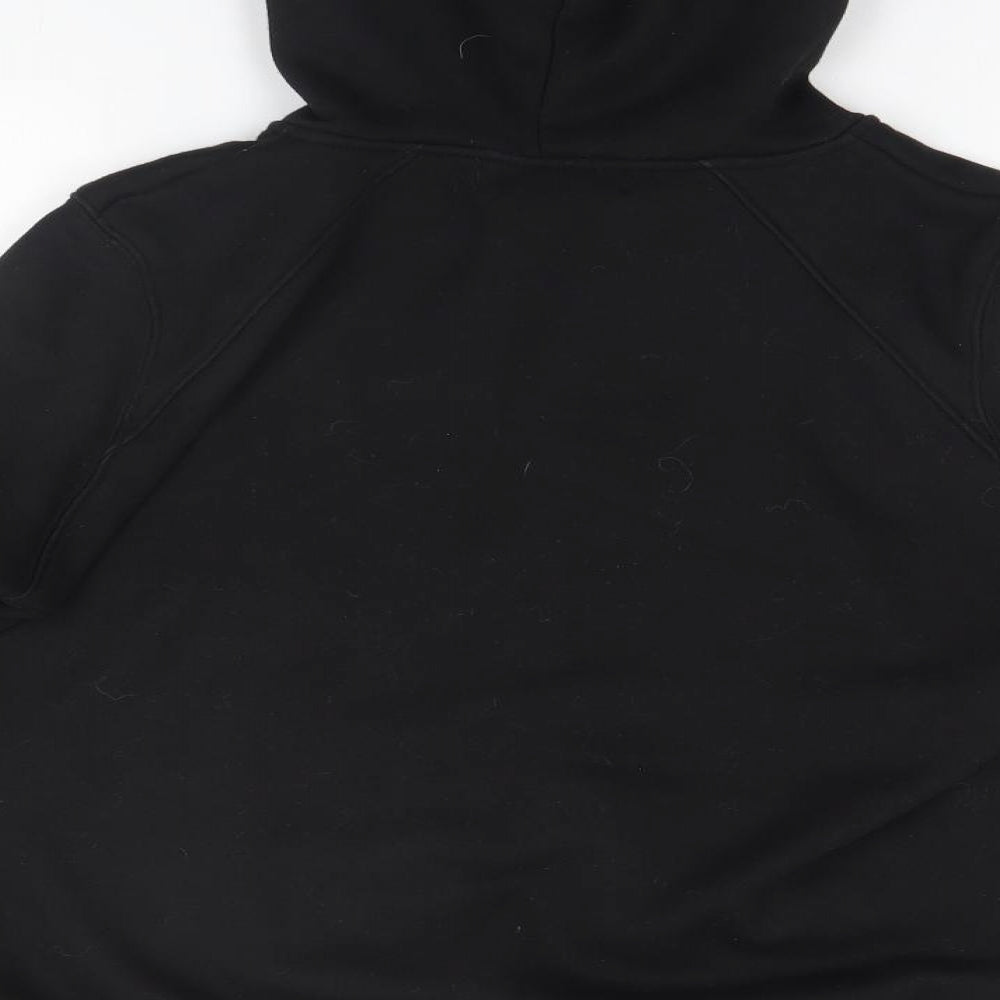 Preworn Womens Black Polyester Full Zip Hoodie