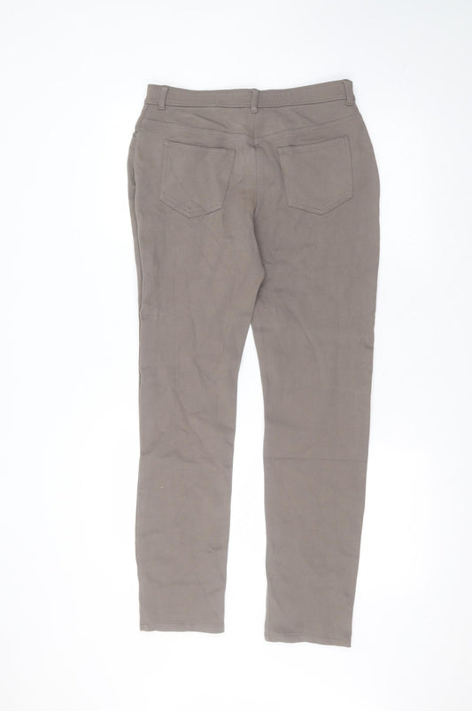 So Slimming Womens Grey Viscose Straight Jeans Size 30 in L28 in Regular