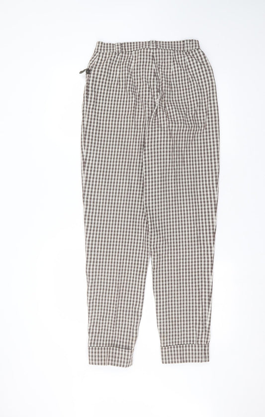 GOLFINO Womens White Polyester Trousers Size 12 L27 in Regular