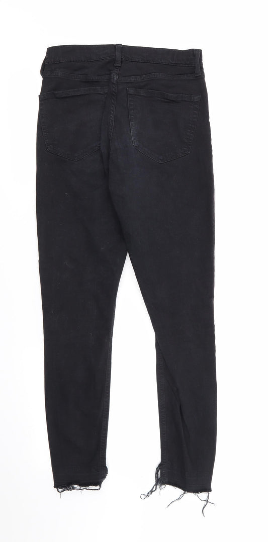 Topshop Jamie Mens Black Cotton Skinny Jeans Size 28 in L26 in Regular