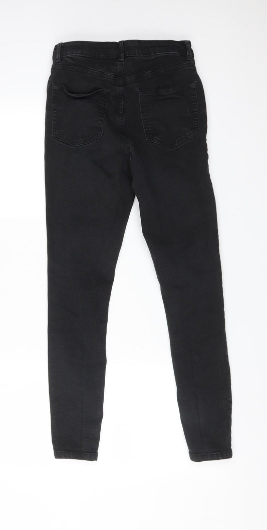 DENIM CO Womens Black Cotton Skinny Jeans Size 12 L28 in Regular