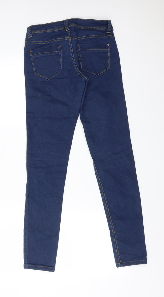 Terranova Womens Blue Cotton Skinny Jeans Size S L30 in Regular