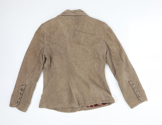Per Una Womens Brown Polyester Jacket Suit Jacket Size 10