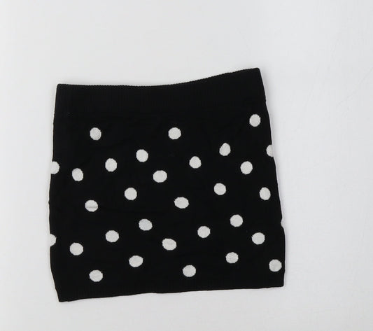 H&M Girls Black Polka Dot Cotton Mini Set Size 3-4 Years Regular